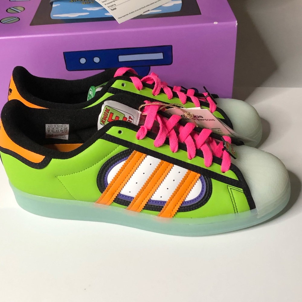 Adidas Simpsons Men Size 10 Green Sneakers NIB - Picture 6 of 13